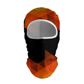 Балаклава 3D с принтом Trianse Orange , 100% полиэстер, ткань с особыми свойствами — Activecool | плотность 150–180 г/м2; хорошо тянется, но при этом сохраняет форму. Закрывает шею, вокруг отверстия для глаз кайма. Единый размер | Тематика изображения на принте: оранжевый | полигоны | треугольники | черный