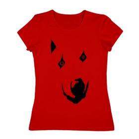 Женская футболка хлопок с принтом Дратути , 100% хлопок | прямой крой, круглый вырез горловины, длина до линии бедер, слегка спущенное плечо | дверь | здравствуйте | интернет | мем | собака