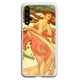 Чехол для Honor 20 с принтом Alphonse Maria Mucha , Силикон | Область печати: задняя сторона чехла, без боковых панелей | alphonse maria mucha | artist | drawing | girl | painting | pattern | patterns | альфонс | графика | девушка | живопись | картина | мария | муха | орнамент | узоры | художник