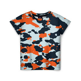 Детская футболка 3D с принтом Asiimov camouflage , 100% гипоаллергенный полиэфир | прямой крой, круглый вырез горловины, длина до линии бедер, чуть спущенное плечо, ткань немного тянется | камуфляж | контр страйк | контра