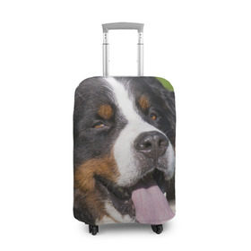 Чехол для чемодана 3D с принтом Бернский зенненхунд , 86% полиэфир, 14% спандекс | двустороннее нанесение принта, прорези для ручек и колес | волкодав | дворняжка | домашние животные | любимец | мопс | овчарка | пес | песик | питомец | сенбернар | собака | собачка