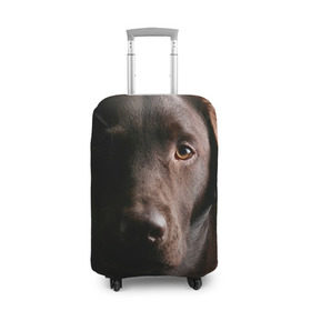 Чехол для чемодана 3D с принтом Лабрадор , 86% полиэфир, 14% спандекс | двустороннее нанесение принта, прорези для ручек и колес | далматин | далматинец | дворняга | лабрадор | любимец | овчарка | пес | питомец | самоед | собака | собачка | щенок