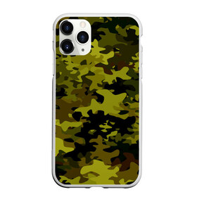 Чехол для iPhone 11 Pro матовый с принтом Camouflage , Силикон |  | камуфляж | хаки