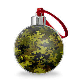 Ёлочный шар с принтом Camouflage , Пластик | Диаметр: 77 мм | камуфляж | хаки