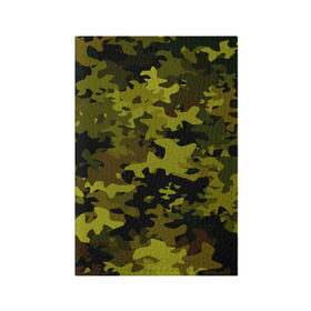 Обложка для паспорта матовая кожа с принтом Camouflage , натуральная матовая кожа | размер 19,3 х 13,7 см; прозрачные пластиковые крепления | камуфляж | хаки