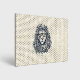 Холст прямоугольный с принтом SWAG Lion , 100% ПВХ |  | animal | cat | hipster | king | lion | животное | зверь | король | лев | очки | хипстер