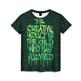 Женская футболка 3D с принтом The Creative , 100% полиэфир ( синтетическое хлопкоподобное полотно) | прямой крой, круглый вырез горловины, длина до линии бедер | adult | kid | street | креатив | ребенок | улица