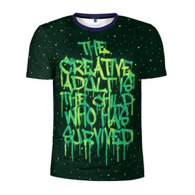 Мужская футболка 3D спортивная с принтом The Creative , 100% полиэстер с улучшенными характеристиками | приталенный силуэт, круглая горловина, широкие плечи, сужается к линии бедра | adult | kid | street | креатив | ребенок | улица