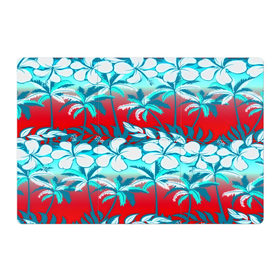 Магнитный плакат 3Х2 с принтом Tropical Fashion , Полимерный материал с магнитным слоем | 6 деталей размером 9*9 см | flower | пальмы | паттерн | цветы