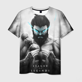 Мужская футболка 3D с принтом Spirit , 100% полиэфир | прямой крой, круглый вырез горловины, длина до линии бедер | league of legends | lol | udyr | лига легенд | лол | удир