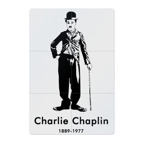 Магнитный плакат 2Х3 с принтом Чарли Чаплин , Полимерный материал с магнитным слоем | 6 деталей размером 9*9 см | Тематика изображения на принте: 