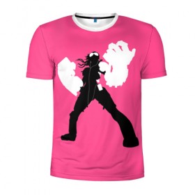 Мужская футболка 3D спортивная с принтом Pink , 100% полиэстер с улучшенными характеристиками | приталенный силуэт, круглая горловина, широкие плечи, сужается к линии бедра | league of legends | lol | vi | вай | лига легенд | лол