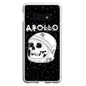 Чехол для Samsung S10E с принтом Apollo , Силикон | Область печати: задняя сторона чехла, без боковых панелей | bone | cosmic | cosmos | galaxy | planet | skelet | skull | space | star | universe | аполло | астронавт | вселенная | галактика | звезды | космонавт | космос | кости | планета | скелет | череп