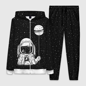 Женский костюм 3D с принтом Астронавт с шариком ,  |  | astronaut | cosmonaut | cosmos | dead | galaxy | moon | planet | space | star | universe | астронавт | вселенная | галактика | звезды | космонавт | космос | луна | планета | шарик