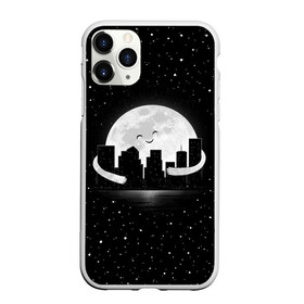 Чехол для iPhone 11 Pro матовый с принтом Лунные объятия , Силикон |  | astronaut | city | cosmonaut | cosmos | galaxy | moon | planet | smile | space | universe | астронавт | вселенная | галактика | город | звезды | космонавт | космос | луна | смайл | улыбка