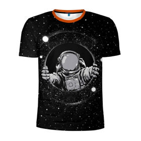 Мужская футболка 3D спортивная с принтом Черная дыра , 100% полиэстер с улучшенными характеристиками | приталенный силуэт, круглая горловина, широкие плечи, сужается к линии бедра | astronaut | cosmonaut | cosmos | galaxy | meteor | moon | planet | space | star | universe | астронавт | бесконечность | вселенная | галактика | космонавт | космос | черная дыра