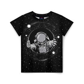 Детская футболка 3D с принтом Черная дыра , 100% гипоаллергенный полиэфир | прямой крой, круглый вырез горловины, длина до линии бедер, чуть спущенное плечо, ткань немного тянется | Тематика изображения на принте: astronaut | cosmonaut | cosmos | galaxy | meteor | moon | planet | space | star | universe | астронавт | бесконечность | вселенная | галактика | космонавт | космос | черная дыра