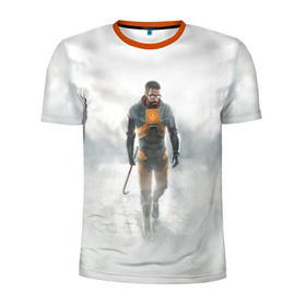 Мужская футболка 3D спортивная с принтом Half - life , 100% полиэстер с улучшенными характеристиками | приталенный силуэт, круглая горловина, широкие плечи, сужается к линии бедра | half | life | гордон | фримен | хедкраб