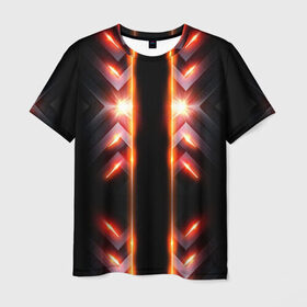 Мужская футболка 3D с принтом Luxury style by VPPDGryphon , 100% полиэфир | прямой крой, круглый вырез горловины, длина до линии бедер | vppdgryphon | абстракция | геометрия | игра | красивая | красота | полосы | соты | текстура | эксклюзив