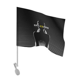 Флаг для автомобиля с принтом Brazzers , 100% полиэстер | Размер: 30*21 см | brazzers