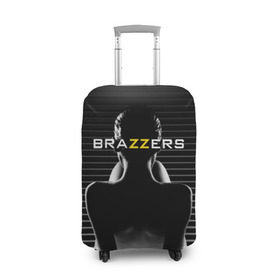 Чехол для чемодана 3D с принтом Brazzers , 86% полиэфир, 14% спандекс | двустороннее нанесение принта, прорези для ручек и колес | brazzers