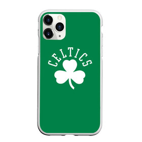 Чехол для iPhone 11 Pro матовый с принтом Бостон , Силикон |  | boston | celtics | nba | нба | селтик | селтикс