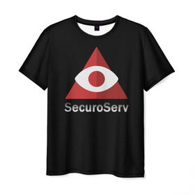 Мужская футболка 3D с принтом SecuroServ , 100% полиэфир | прямой крой, круглый вырез горловины, длина до линии бедер | auto | grand | gta | theft | гта