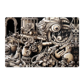 Магнитный плакат 3Х2 с принтом Сюреализм , Полимерный материал с магнитным слоем | 6 деталей размером 9*9 см | architecture | art | building | city | fingers | fish | monsters | skull | syurealizm | архитектура | город | дом | искусство | монстры | пальцы | рыба | сюреализм | черепа