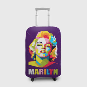 Чехол для чемодана 3D с принтом Marilyn Monroe , 86% полиэфир, 14% спандекс | двустороннее нанесение принта, прорези для ручек и колес | marilyn monroe | актриса | звезда | кино | мэрилин монро | певица