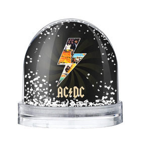 Водяной шар с принтом AC/DC 7 , Пластик | Изображение внутри шара печатается на глянцевой фотобумаге с двух сторон | 