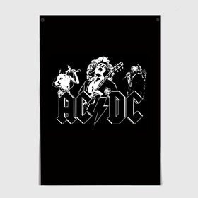 Постер с принтом AC/DC 3 , 100% бумага
 | бумага, плотность 150 мг. Матовая, но за счет высокого коэффициента гладкости имеет небольшой блеск и дает на свету блики, но в отличии от глянцевой бумаги не покрыта лаком | 