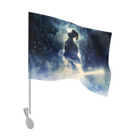 Флаг для автомобиля с принтом Kuchiki Rukia , 100% полиэстер | Размер: 30*21 см | bleach | kuchiki | rukia | блич | кучики | рукия