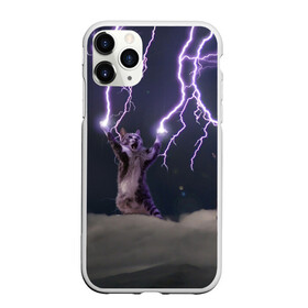 Чехол для iPhone 11 Pro матовый с принтом Грозовой кошак , Силикон |  | Тематика изображения на принте: lightning cat