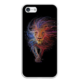 Чехол для iPhone 5/5S матовый с принтом Лев , Силикон | Область печати: задняя сторона чехла, без боковых панелей | lion | львица | хищник