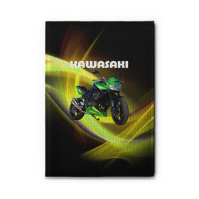 Обложка для автодокументов с принтом Kawasaki , натуральная кожа |  размер 19,9*13 см; внутри 4 больших “конверта” для документов и один маленький отдел — туда идеально встанут права | moto | байк | байкер | мото | мотогонки | мотоспорт | мотоцикл