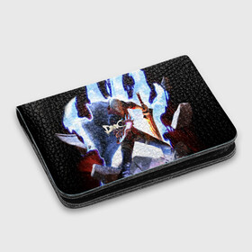 Картхолдер с принтом с принтом Devil May Cry , натуральная матовая кожа | размер 7,3 х 10 см; кардхолдер имеет 4 кармана для карт; | devil | данте | дьявол | слэшер