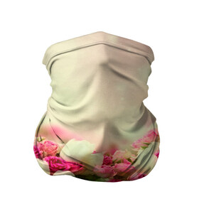 Бандана-труба 3D с принтом Цветы , 100% полиэстер, ткань с особыми свойствами — Activecool | плотность 150‒180 г/м2; хорошо тянется, но сохраняет форму | розовый | розы | цветы | яркий