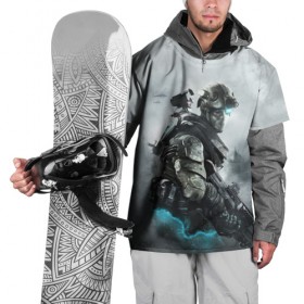 Накидка на куртку 3D с принтом Ghost Recon , 100% полиэстер |  | Тематика изображения на принте: battlefield | call of duty | clancy | cod | counter | csgo | rainbow | six | strike | tom | tom clancy’s