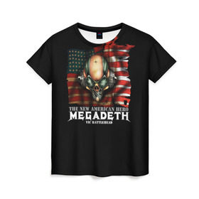 Женская футболка 3D с принтом Megadeth #3 , 100% полиэфир ( синтетическое хлопкоподобное полотно) | прямой крой, круглый вырез горловины, длина до линии бедер | dave | megadeth | metal | mustaine | rattlehead | rock | thrash | vic | дейв | мастейн | мегадез | мегадет | мегедес | метал | рок | треш