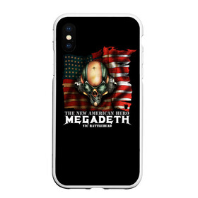 Чехол для iPhone XS Max матовый с принтом Megadeth #3 , Силикон | Область печати: задняя сторона чехла, без боковых панелей | dave | megadeth | metal | mustaine | rattlehead | rock | thrash | vic | дейв | мастейн | мегадез | мегадет | мегедес | метал | рок | треш