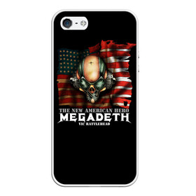 Чехол для iPhone 5/5S матовый с принтом Megadeth #3 , Силикон | Область печати: задняя сторона чехла, без боковых панелей | dave | megadeth | metal | mustaine | rattlehead | rock | thrash | vic | дейв | мастейн | мегадез | мегадет | мегедес | метал | рок | треш