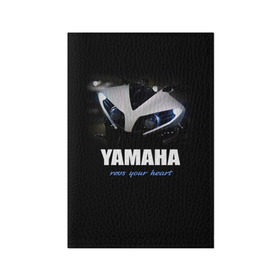 Обложка для паспорта матовая кожа с принтом Yamaha , натуральная матовая кожа | размер 19,3 х 13,7 см; прозрачные пластиковые крепления | Тематика изображения на принте: yamaha | yzf | байк | байкер | мото | мотоцикл | мотоциклист | ямаха
