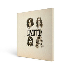 Холст квадратный с принтом Led Zeppelin 1 , 100% ПВХ |  | led zeppelin | лед зеппелин | роберт плант