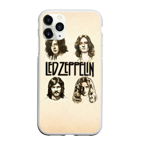 Чехол для iPhone 11 Pro матовый с принтом Led Zeppelin 1 , Силикон |  | Тематика изображения на принте: led zeppelin | лед зеппелин | роберт плант