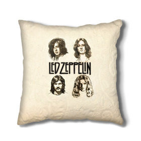 Подушка 3D с принтом Led Zeppelin 1 , наволочка – 100% полиэстер, наполнитель – холлофайбер (легкий наполнитель, не вызывает аллергию). | состоит из подушки и наволочки. Наволочка на молнии, легко снимается для стирки | led zeppelin | лед зеппелин | роберт плант
