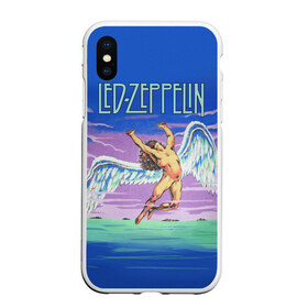 Чехол для iPhone XS Max матовый с принтом Led Zeppelin 2 , Силикон | Область печати: задняя сторона чехла, без боковых панелей | led zeppelin | лед зеппелин | роберт плант