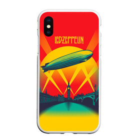 Чехол для iPhone XS Max матовый с принтом Led Zeppelin 3 , Силикон | Область печати: задняя сторона чехла, без боковых панелей | led zeppelin | лед зеппелин | роберт плант