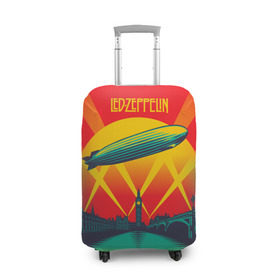 Чехол для чемодана 3D с принтом Led Zeppelin 3 , 86% полиэфир, 14% спандекс | двустороннее нанесение принта, прорези для ручек и колес | led zeppelin | лед зеппелин | роберт плант