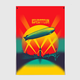 Постер с принтом Led Zeppelin 3 , 100% бумага
 | бумага, плотность 150 мг. Матовая, но за счет высокого коэффициента гладкости имеет небольшой блеск и дает на свету блики, но в отличии от глянцевой бумаги не покрыта лаком | led zeppelin | лед зеппелин | роберт плант