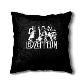 Подушка 3D с принтом Led Zeppelin 4 , наволочка – 100% полиэстер, наполнитель – холлофайбер (легкий наполнитель, не вызывает аллергию). | состоит из подушки и наволочки. Наволочка на молнии, легко снимается для стирки | Тематика изображения на принте: led zeppelin | лед зеппелин | роберт плант